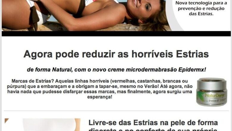 Estrias e Tratamento da pele