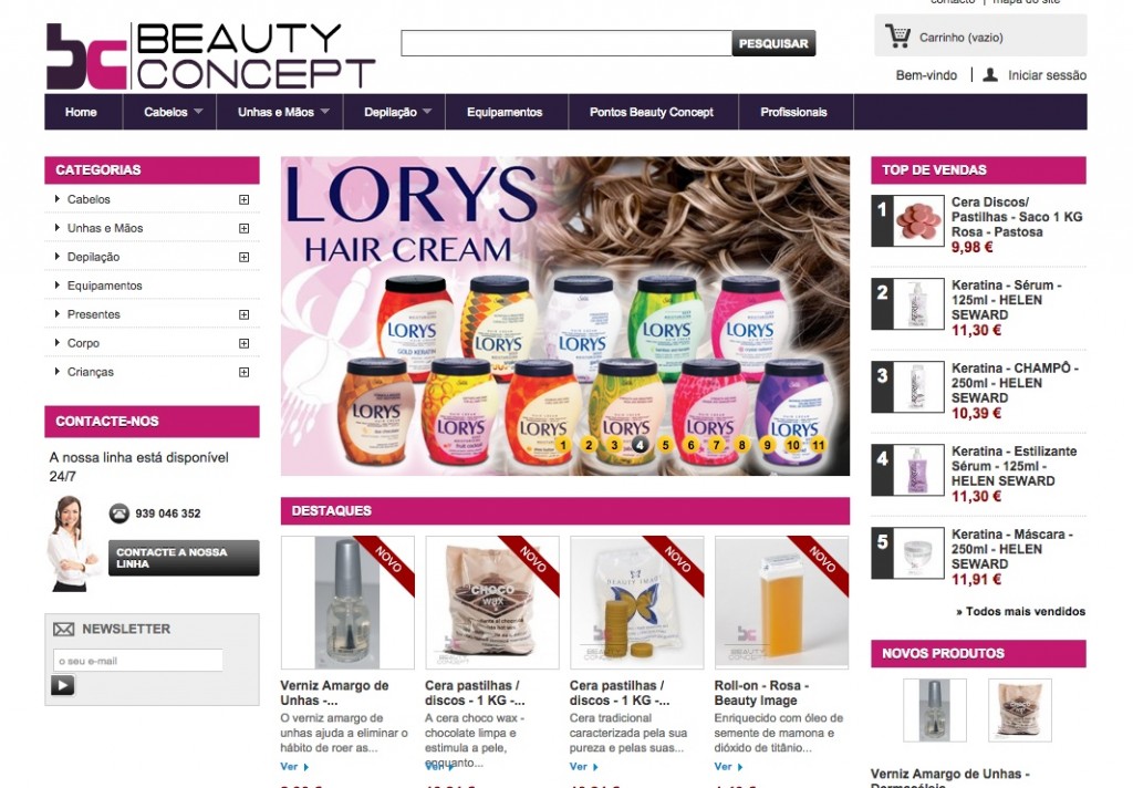 Beauty Concept – produtos e serviços para cabeleireiros e estética