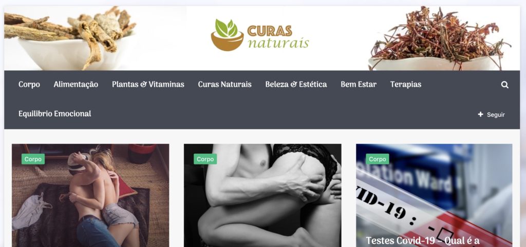 Blog de curas naturais no Brasil