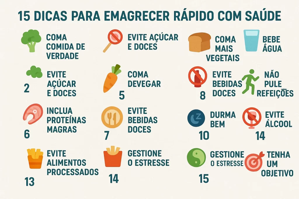 15 Maneiras de Emagrecer Rápido e com Saúde