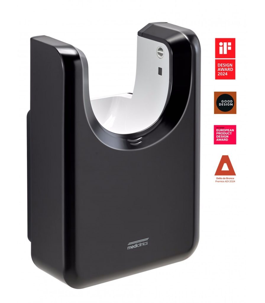 U‑Flow M23AB da Mediclinics: Secador inovador e ultra‑eficiente em Higiene U‑Flow M23AB da Mediclinics: Secador inovador e ultra‑eficiente