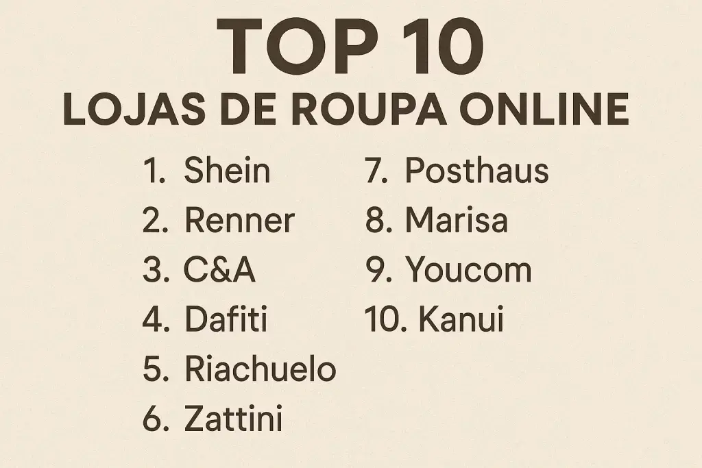 Top 10 Lojas de Roupa Online em Portugal