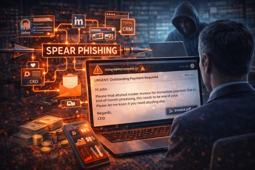 O que é phishinglança (spear phishing) ? em Segurança O que é phishinglança (spear phishing) ?