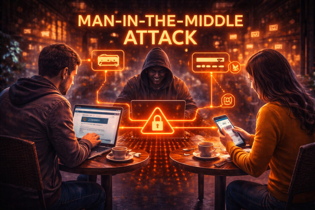 Ataque Man-in-the-Middle (MitM) em Segurança Ataque Man-in-the-Middle (MitM)