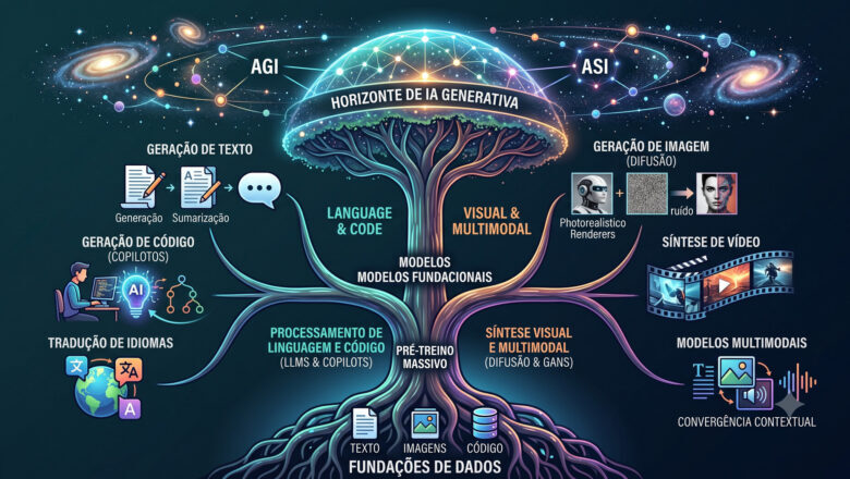 A Ascensão e Estrutura da Inteligência Artificial Generativa